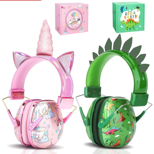 תמונה של "אוזניות שקט לילדים בעיצוב חדקרן ודינוזאור – חוויית האזנה קסומה ובטוחה"