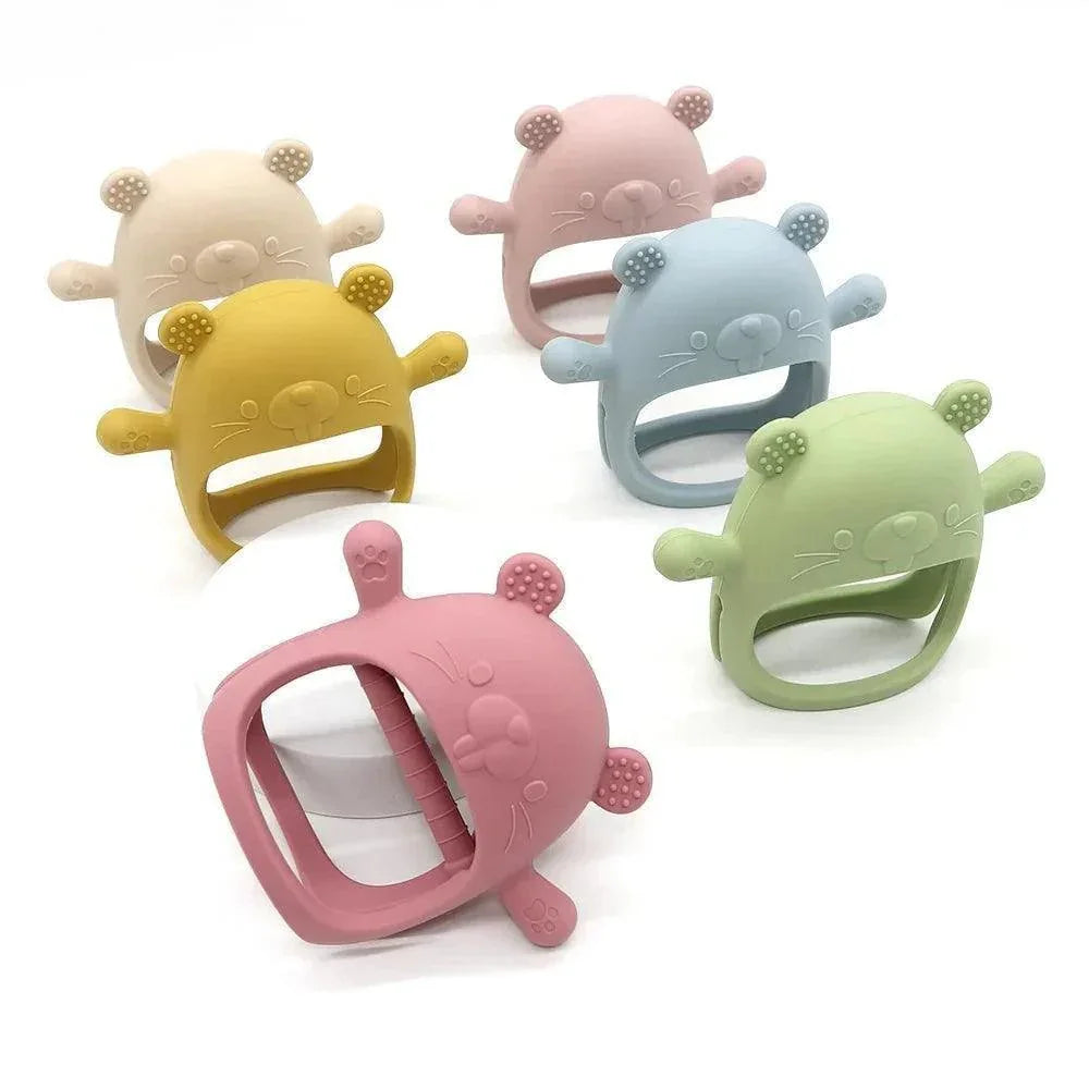 "נשכן שיניים מסיליקון לתינוק: הפתרון המושלם להקלה בכאבי בקיעת שיניים - מיה מתנות שילדים אוהבים