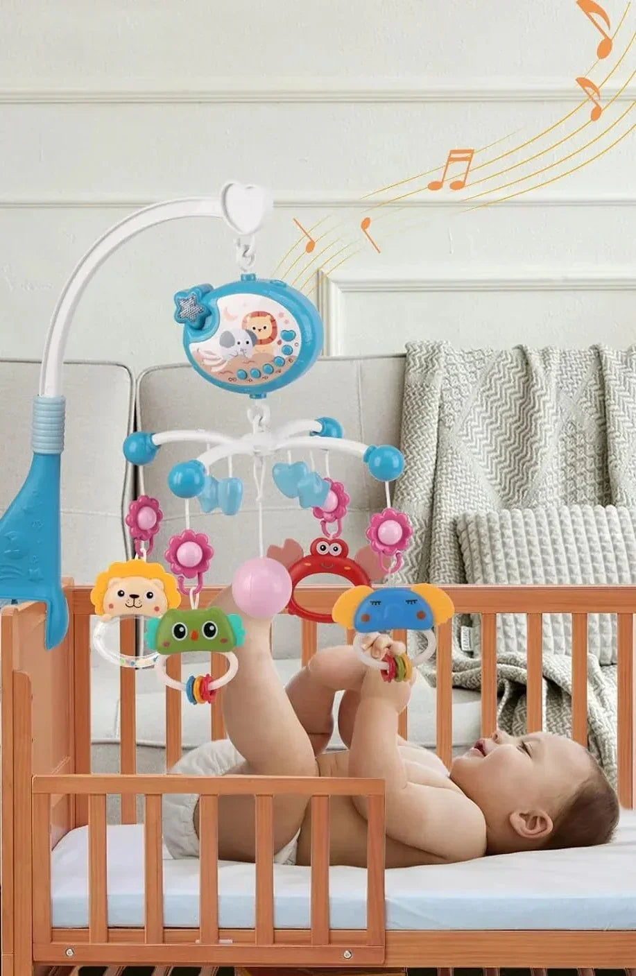 מובייל מוסיקלי לתינוקות עם אורות - מיה מתנות שילדים אוהבים