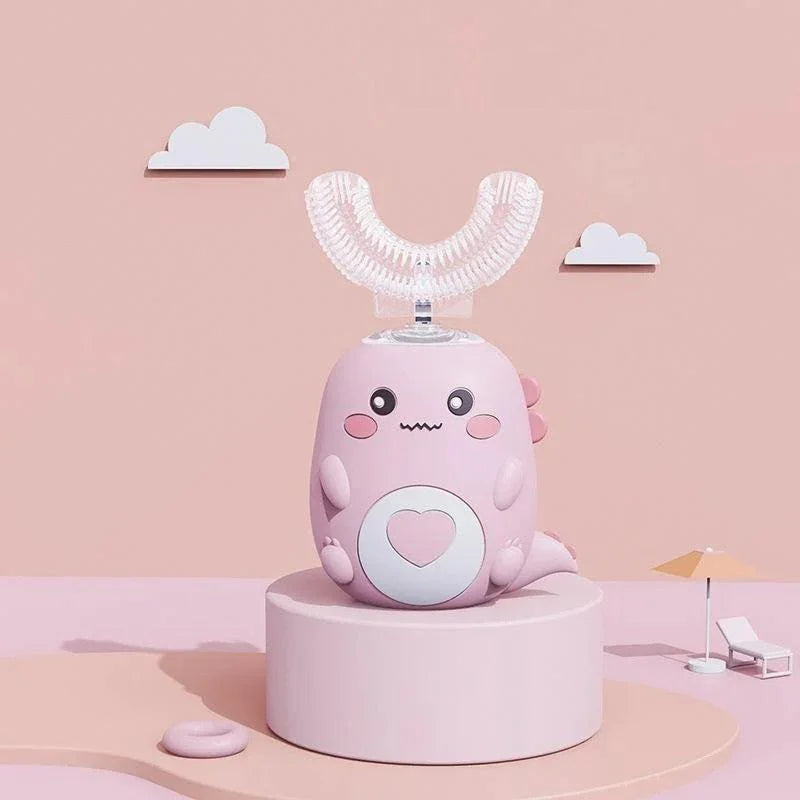 מברשת שיניים חשמלית לילדים U-Smile בצבעים וורוד - מיה מתנות