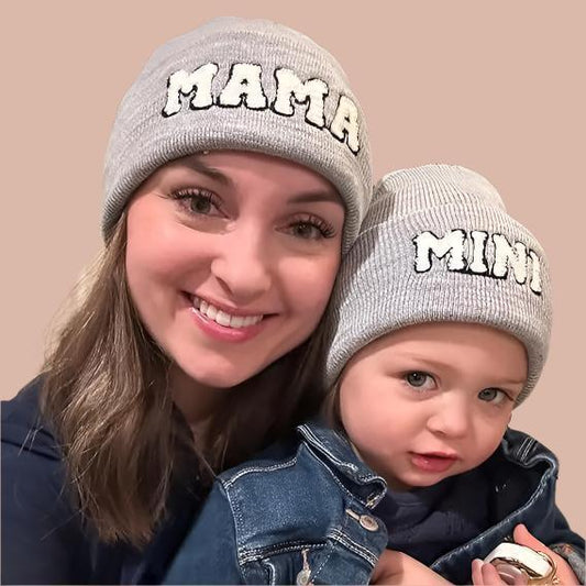 סט כובעים חורפיים להורה ולילד - מיה מתנות שילדים אוהבים