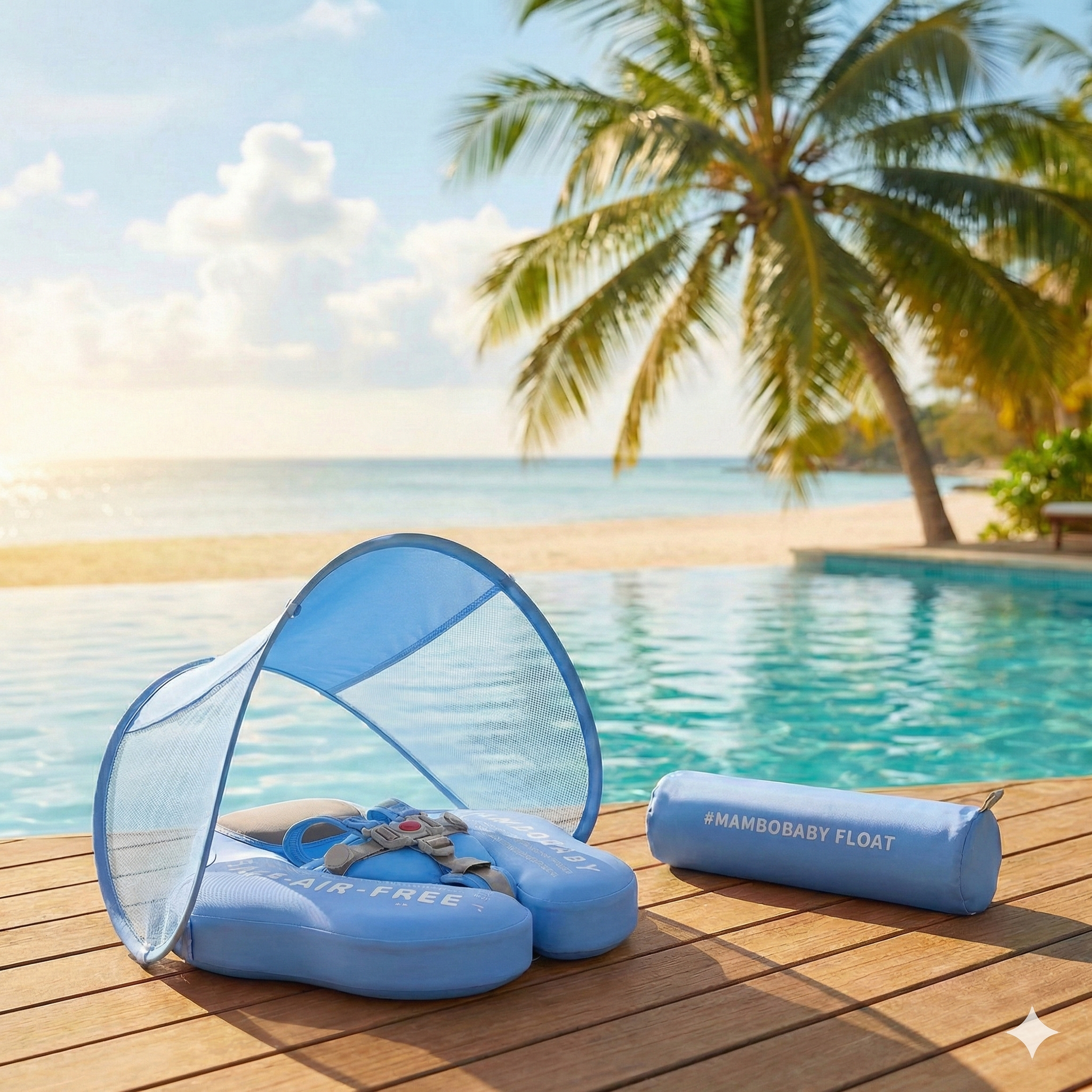 מצוף בטיחותי לתינוקות ללא ניפוח - מיה מתנות שילדים אוהבים צבע כחול