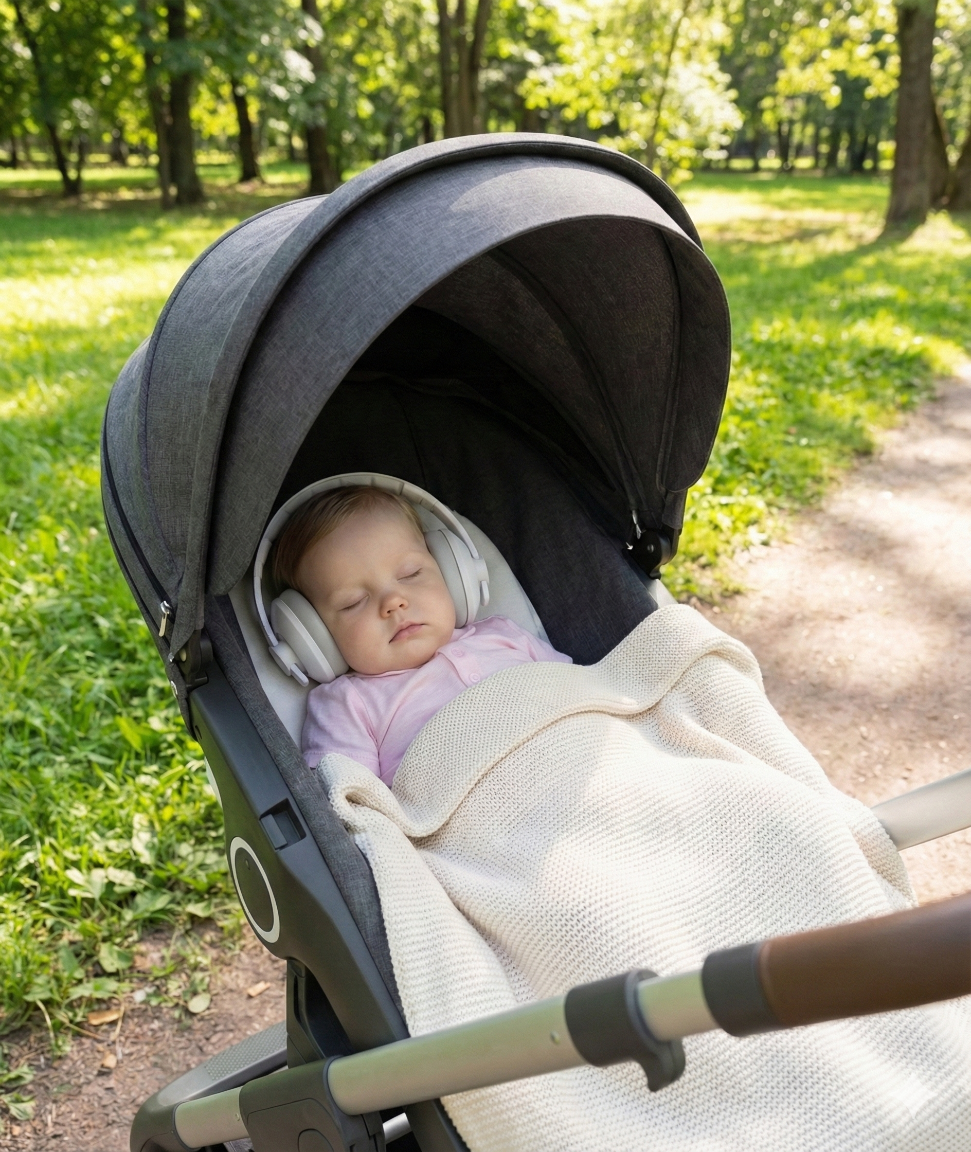 אוזניות לתינוק עם ריפוד רך ונוח -שקט גם בפארק