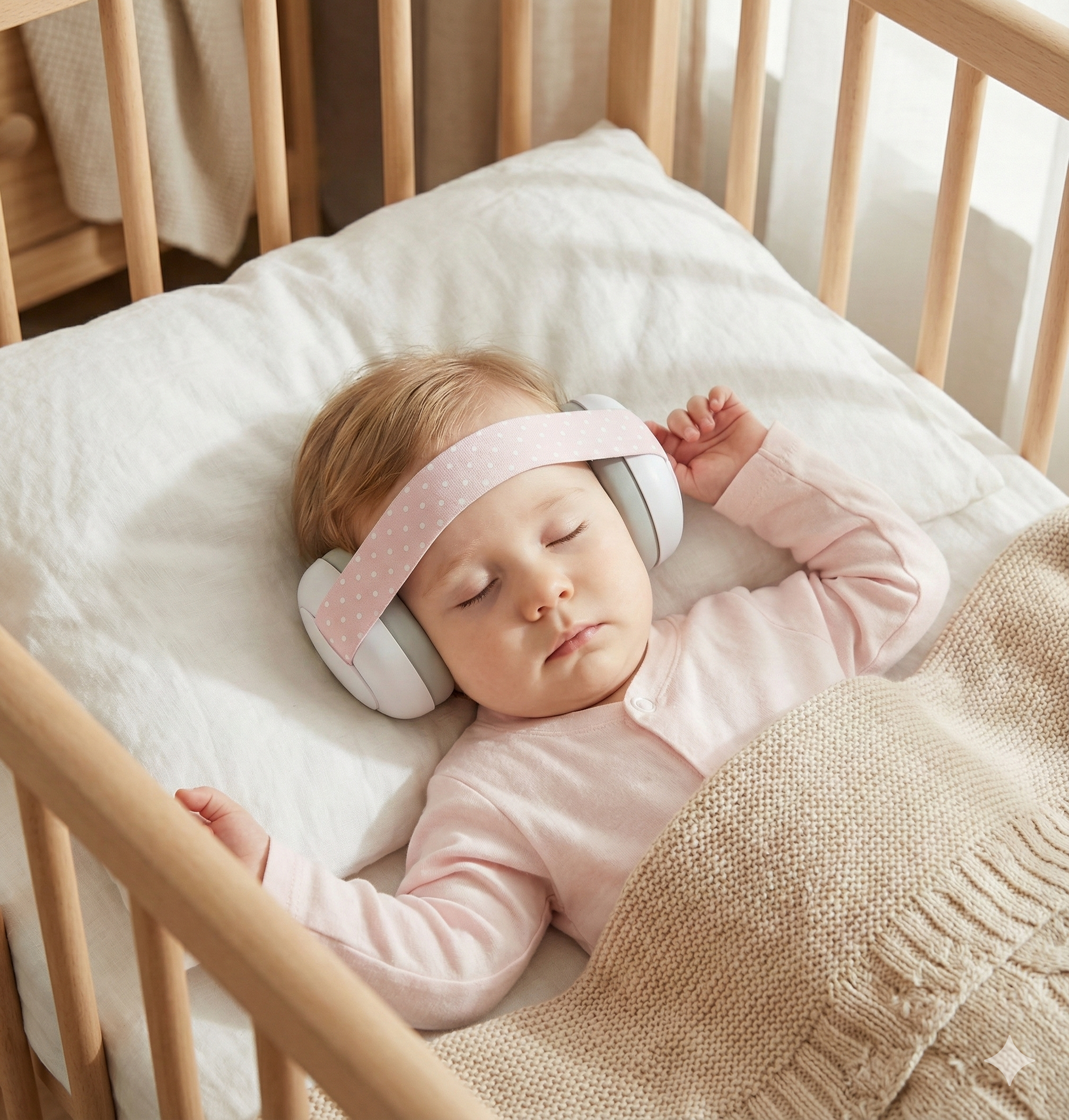 אוזניות לתינוק עם ריפוד רך ונוח - הגנה בטיחותית לראש עדין